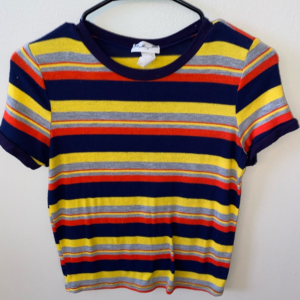 Multi-colored crop top